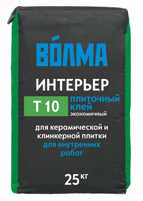 Плиточный клей ВОЛМА ИНТЕРЬЕР Т10,25 кг