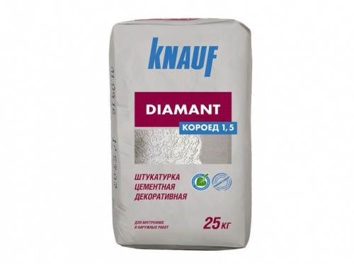 Штукатурка декоративная Knauf Диамант короед 1.5 мм 25 кг